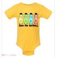 SKSKSK Save The Turtles Peace Baby Bodysuit thumb 0