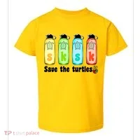 SKSKSK Save The Turtles Peace Toddler T-Shirt thumb 0