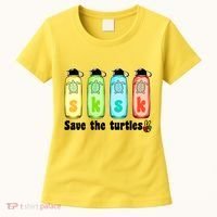 SKSKSK Save The Turtles Peace Women's T-Shirt thumb 0