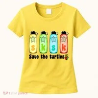 SKSKSK Save The Turtles Peace Women's T-Shirt thumb 0