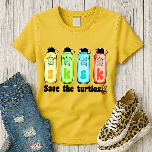 SKSKSK Save The Turtles Peace Women's T-Shirt