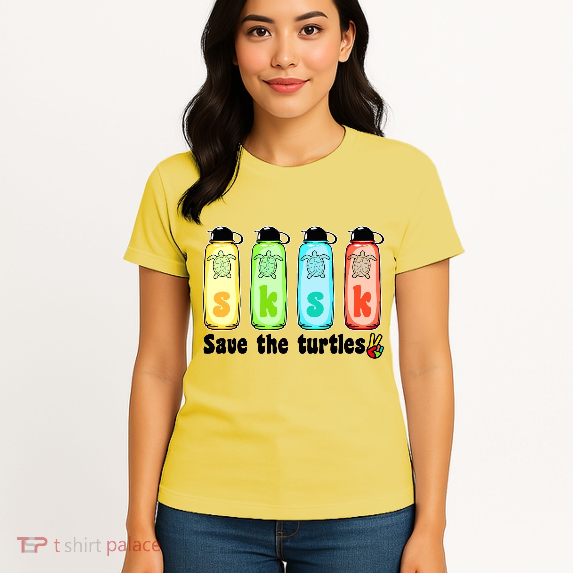 SKSKSK Save The Turtles Peace Women's T-Shirt
