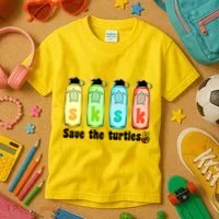 SKSKSK Save The Turtles Peace Kids T-Shirt thumb 3