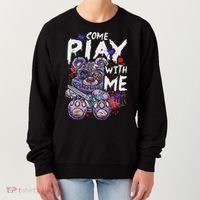 Scary Killer Teddy Bear Pastel Goth Style Creepy Kawaii Women's Sweatshirt thumb 0