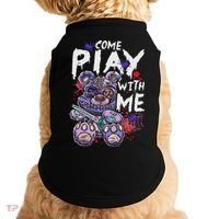 Scary Killer Teddy Bear Pastel Goth Style Creepy Kawaii Doggie Tank thumb 0