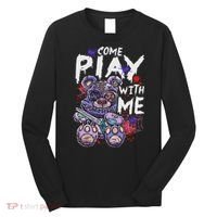 Scary Killer Teddy Bear Pastel Goth Style Creepy Kawaii Long Sleeve Shirt thumb 0