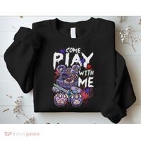 Scary Killer Teddy Bear Pastel Goth Style Creepy Kawaii Sweatshirt thumb 2
