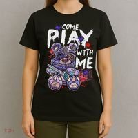 Scary Killer Teddy Bear Pastel Goth Style Creepy Kawaii T-Shirt thumb 4