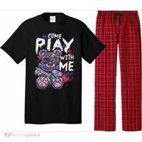 Scary Killer Teddy Bear Pastel Goth Style Creepy Kawaii Pajama Set thumb 0