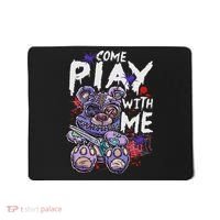 Scary Killer Teddy Bear Pastel Goth Style Creepy Kawaii Mousepad thumb 0