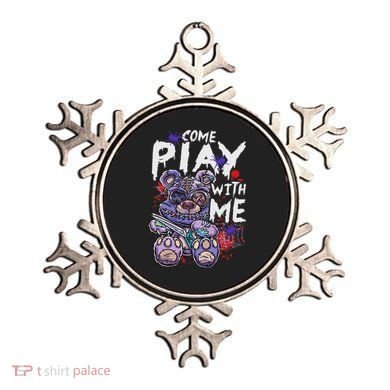 Scary Killer Teddy Bear Pastel Goth Style Creepy Kawaii Ornament