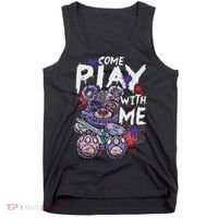 Scary Killer Teddy Bear Pastel Goth Style Creepy Kawaii Tank Top thumb 0