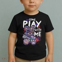 Scary Killer Teddy Bear Pastel Goth Style Creepy Kawaii Toddler T-Shirt thumb 2