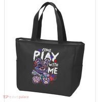 Scary Killer Teddy Bear Pastel Goth Style Creepy Kawaii Tote Bag thumb 3