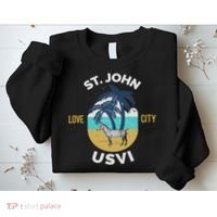 St. Kitts Tropical Flower Vacation Beach Sweatshirt thumb 2