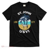 St. Kitts Tropical Flower Vacation Beach T-Shirt thumb 0
