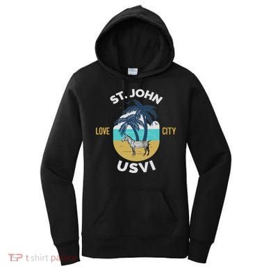 St. Kitts Tropical Flower Vacation Beach Women's Hoodie