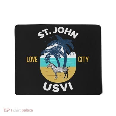 St. Kitts Tropical Flower Vacation Beach Mousepad