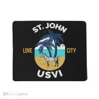 St. Kitts Tropical Flower Vacation Beach Mousepad thumb 0