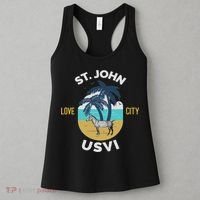 St. Kitts Tropical Flower Vacation Beach Women's Tank Top thumb 3