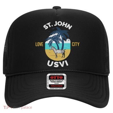 St. Kitts Tropical Flower Vacation Beach Hat
