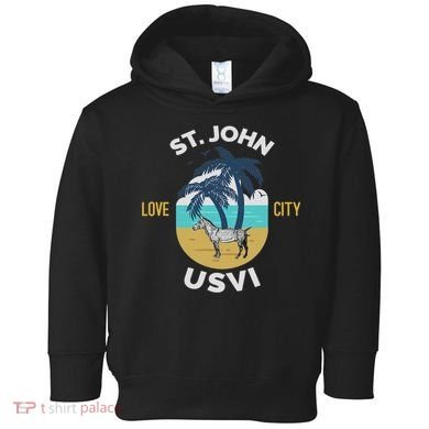 St. Kitts Tropical Flower Vacation Beach Toddler Hoodie