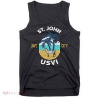 St. Kitts Tropical Flower Vacation Beach Tank Top thumb 0