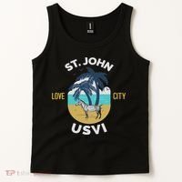 St. Kitts Tropical Flower Vacation Beach Tank Top thumb 2
