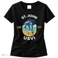 St. Kitts Tropical Flower Vacation Beach Women's T-Shirt thumb 0