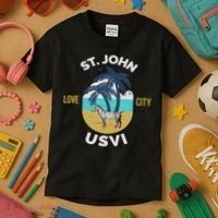 St. Kitts Tropical Flower Vacation Beach Kids T-Shirt thumb 3