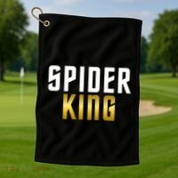 Spider King Tarantula Spider Dad Gift Golf Towel thumb 1