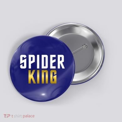 Spider King Tarantula Spider Dad Gift Button