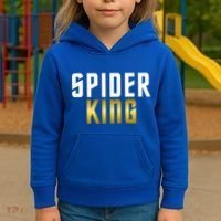 Spider King Tarantula Spider Dad Gift Kids Hoodie thumb 3