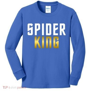 Spider King Tarantula Spider Dad Gift Kids Long Sleeve Shirt