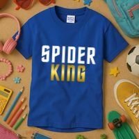 Spider King Tarantula Spider Dad Gift Kids T-Shirt thumb 3