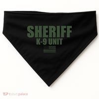 Sheriff K9 Unit Police Flag Uniform USA-Made Doggie Bandana thumb 0