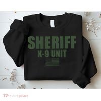 Sheriff K9 Unit Police Flag Uniform Sweatshirt thumb 2