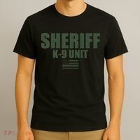 Sheriff K9 Unit Police Flag Uniform T-Shirt thumb 3
