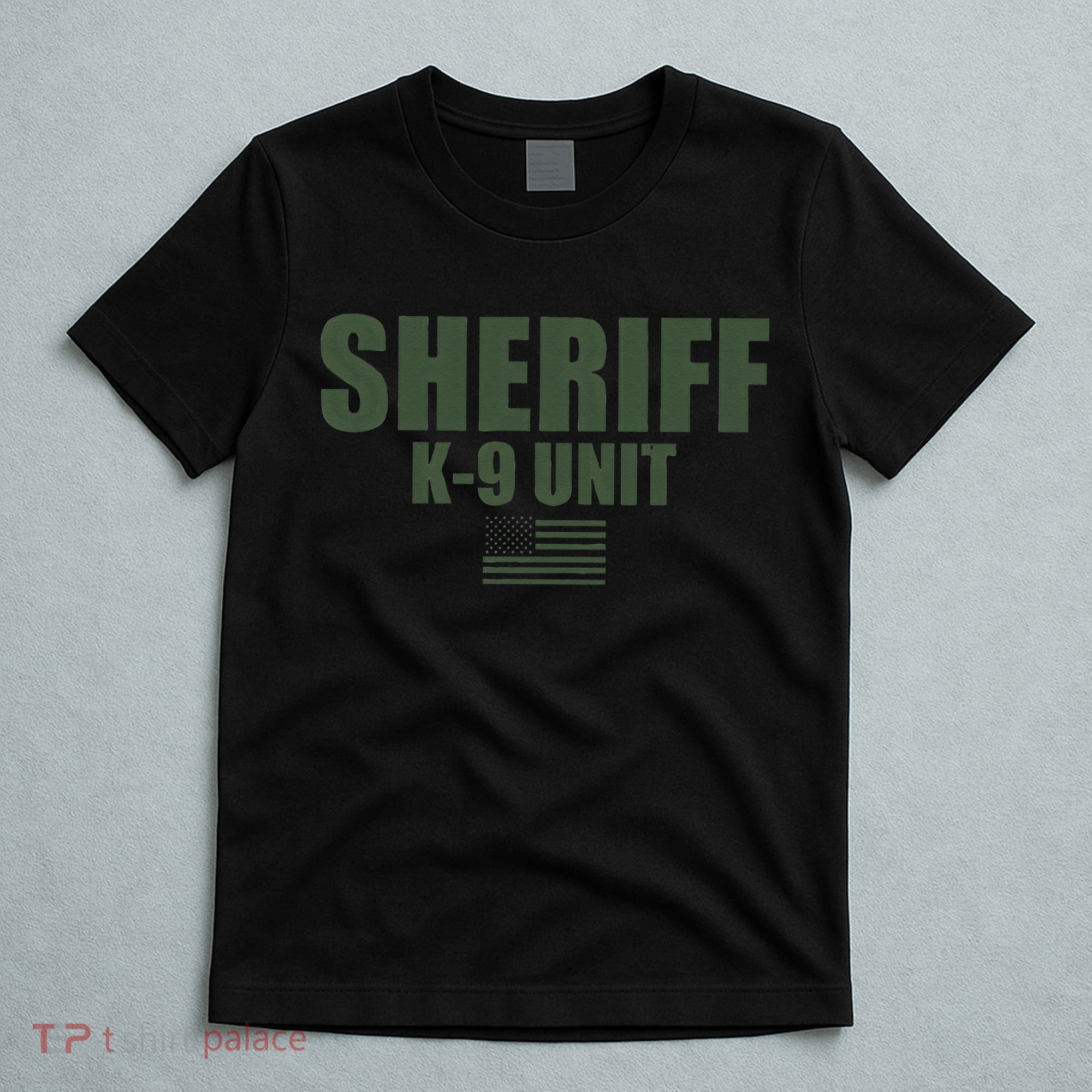 Sheriff K9 Unit Police Flag Uniform T-Shirt