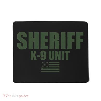 Sheriff K9 Unit Police Flag Uniform Mousepad