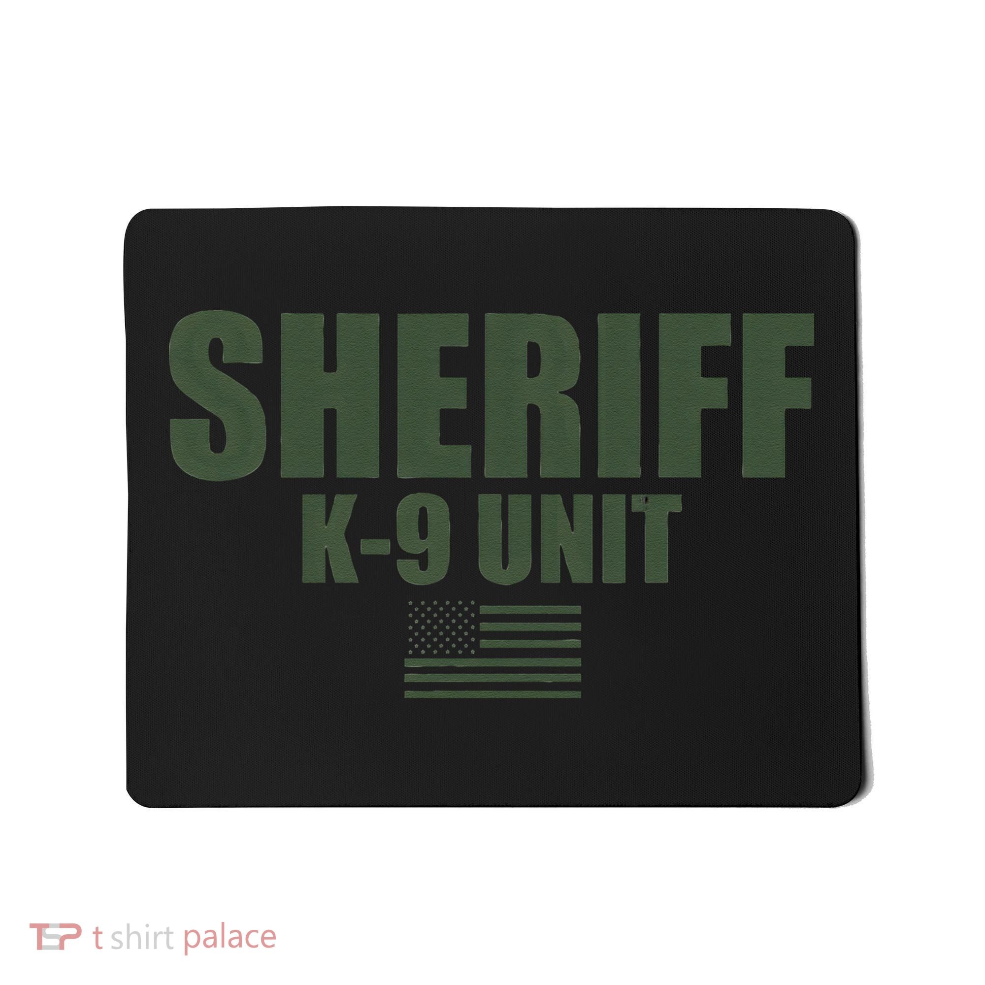 Sheriff K9 Unit Police Flag Uniform Mousepad