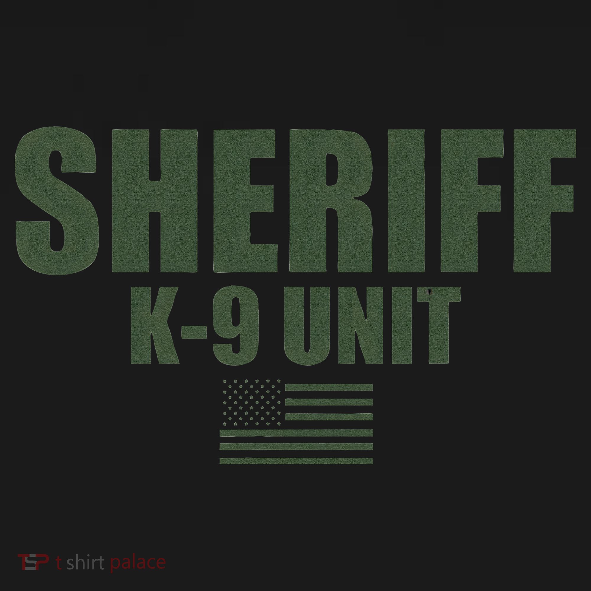 Sheriff K9 Unit Police Flag Uniform Mousepad