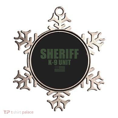 Sheriff K9 Unit Police Flag Uniform Ornament