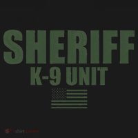 Sheriff K9 Unit Police Flag Uniform Women's Tank Top thumb 5