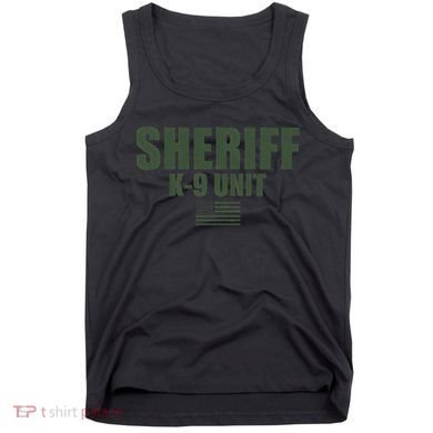 Sheriff K9 Unit Police Flag Uniform Tank Top