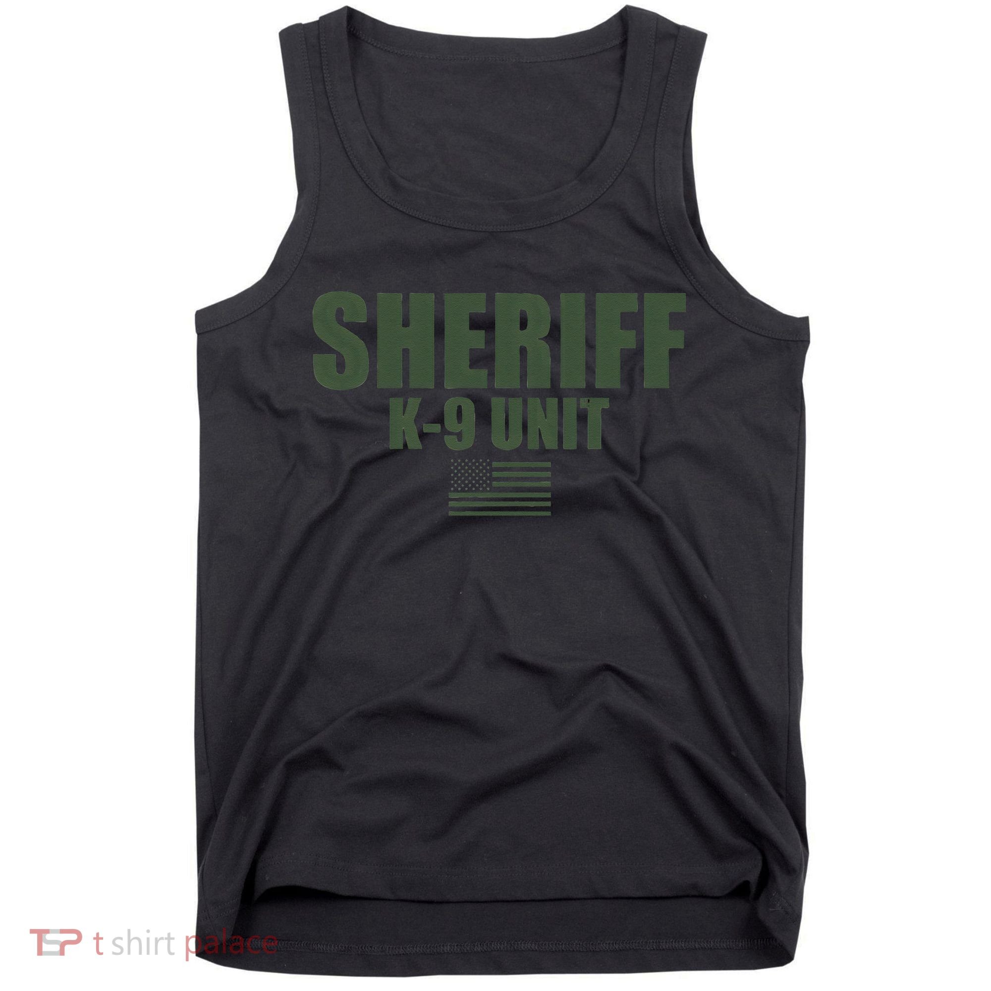 Sheriff K9 Unit Police Flag Uniform Tank Top