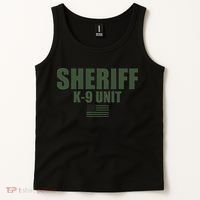 Sheriff K9 Unit Police Flag Uniform Tank Top thumb 2