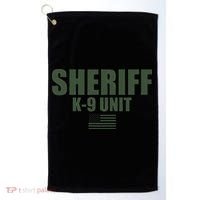 Sheriff K9 Unit Police Flag Uniform Golf Towel thumb 0