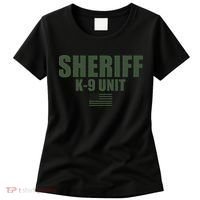 Sheriff K9 Unit Police Flag Uniform Women's T-Shirt thumb 0