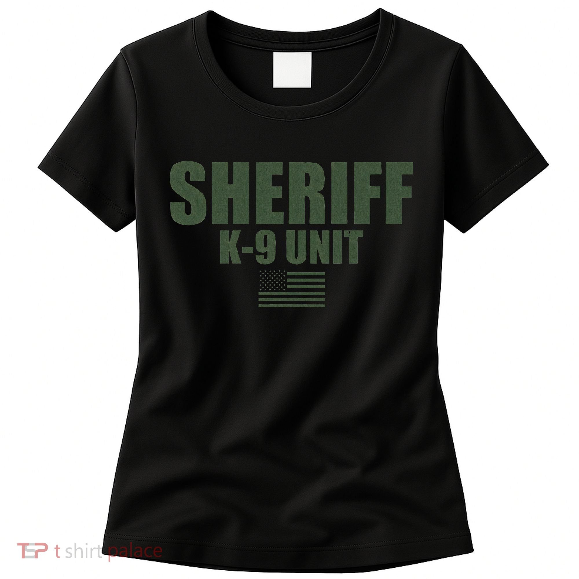 Sheriff K9 Unit Police Flag Uniform Women's T-Shirt